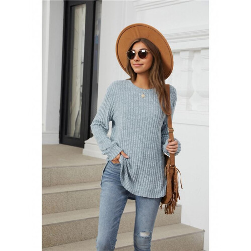 Women  Crew Neck Casual Tunic Tops Light  M 2