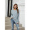 Women  Crew Neck Casual Tunic Tops Light  S 4