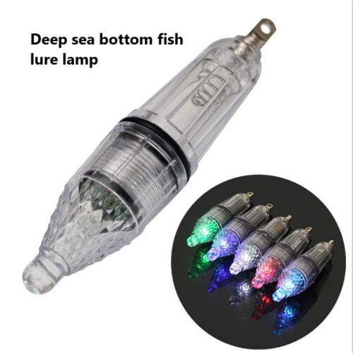 5PCS LED Flashing Lure Light Mini Deep Drop Underwater Lights Fish Lam 2