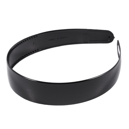 Lady Svart Plast HåRbåGe Pannband Ornament TäNder 2