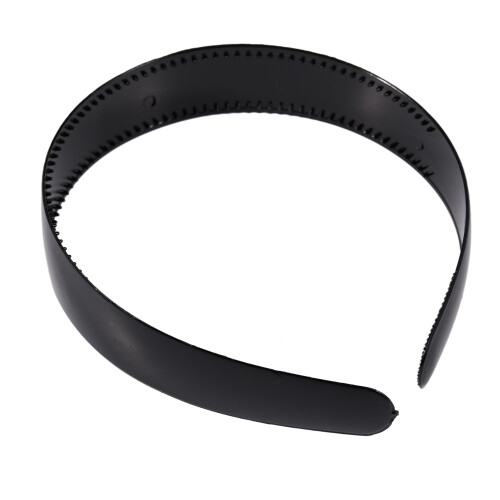 Lady Svart Plast HåRbåGe Pannband Ornament TäNder 1