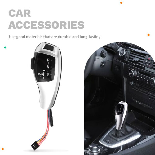 Thumb Gear Shift Lever Knob for  3 Series E90 E91 E92 E93 2006-2012 Car Interior Accessories Silver 2