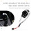 Thumb Gear Shift Lever Knob for  3 Series E90 E91 E92 E93 2006-2012 Car Interior Accessories Silver 6