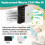 60 Pcs Replacement Filters Kit for CPAP for Philips Respironics PR System One M-Series CPAP Machine 3