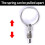 2 Packs Spring Plunger with Pull Ring,1/2"- 13 Thread Size, 0.56" Thread Length,Retractable Spring Plunger Index Plunger 2