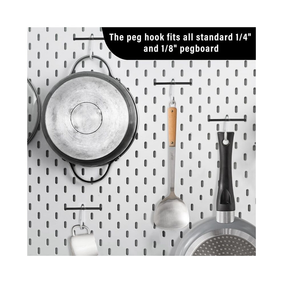 Peg Locks Plastic Pegboard Hook Locks Pegboard Display Hook Organizer Fixer Peg Board Hook Clip Retainers 100Pcs 6131313574187