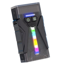 LED Rechargeable Small EDC Flashlight Pocket Keychain Flashlights RGB Side Light Waterproof Clip & Tail Magnet