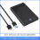 2.5-Inch Tool-Free SSD Enclosure USB 3.0 Laptop External Solid State Drive Box RGB for Storage Expansion 3