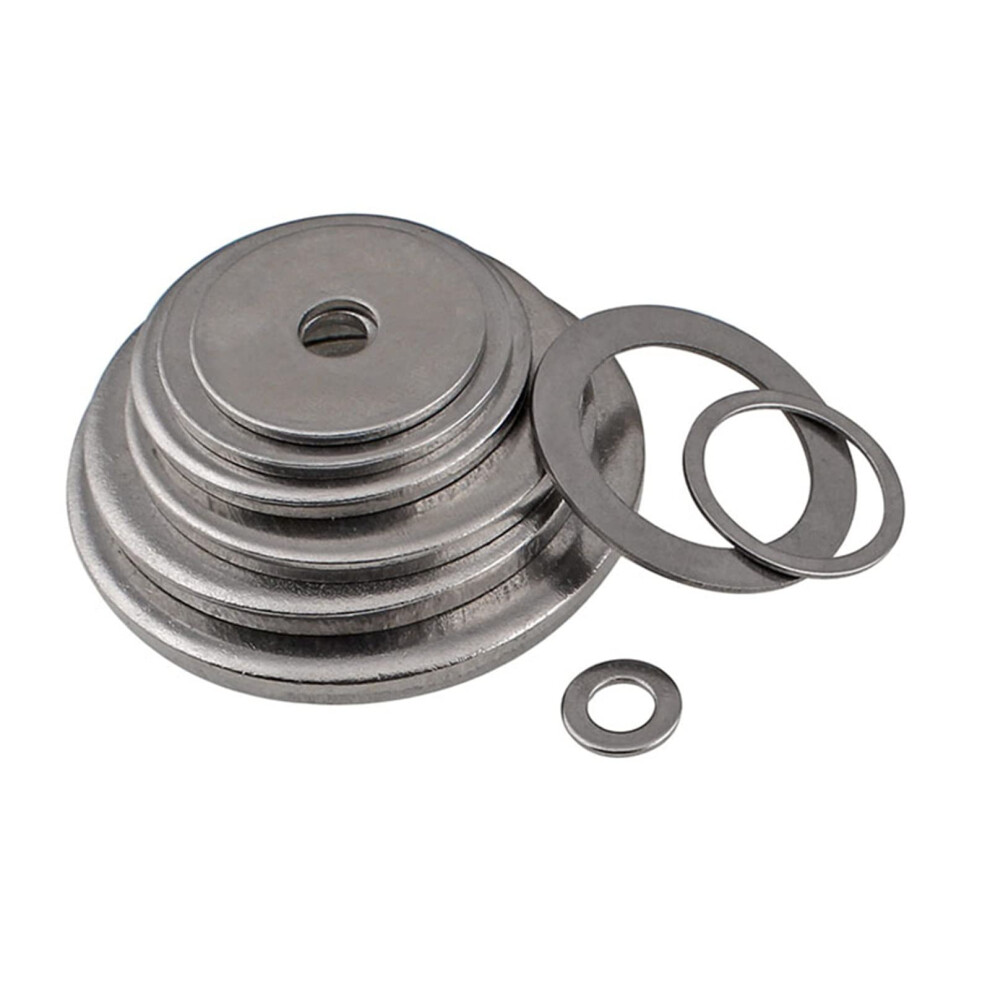 Flat Washer 316 Stainless Steel Sealing Rings M2 M2.5 M3 M4 M5 M6 M8 M10 M12 M14 M16 M18 M20 M22 M24 (Inner Diameter: M10x30x2.5, Quantity: 50Pcs) 9119770528643