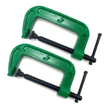 2pcs 4 Inch C-Clamp Set, Heavy Duty Steel C/G Clamp Industrial Strength C Clamps for Woodworking, Welding, and Building