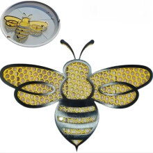 Bee Waterer with Floating Bee Feeder, 3D Printed BeeShaped Pollinator Island for Garden Pond