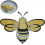 Bee Waterer with Floating Bee Feeder, 3D Printed BeeShaped Pollinator Island for Garden Pond 1