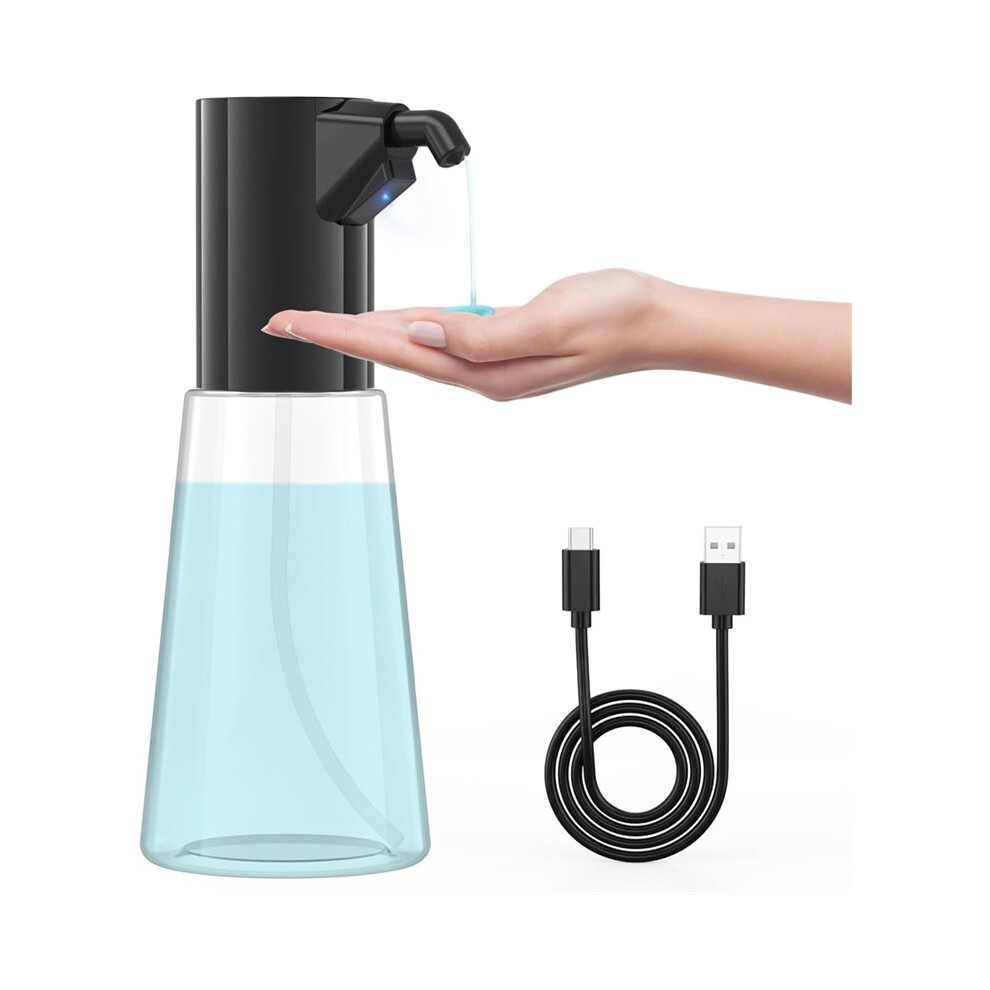 Automatic Liquid Soap Dispenser Touchless,Hand & Dish Electric Dispenser,450ML Waterproof Rechargeable Auto Soap Pump