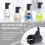 Automatic Liquid Soap Dispenser Touchless,Hand & Dish Electric Dispenser,450ML Waterproof Rechargeable Auto Soap Pump 3