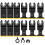 12PCS Titanium Oscillating Saw Blades, Multitool Blades for Cutting Ha 2