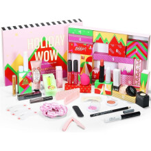 Calendrier de L' Maquillage 2025 pour Adolescentes, Calendrier de Compte à Rebours de Noël, Coffret Cadeau Maquillage Surprise