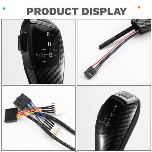 Thumb Gear Shift Lever Knob for  3 Series E90 E91 E92 E93 2006-2012 Car Interior Accessories Carbon Fiber 1