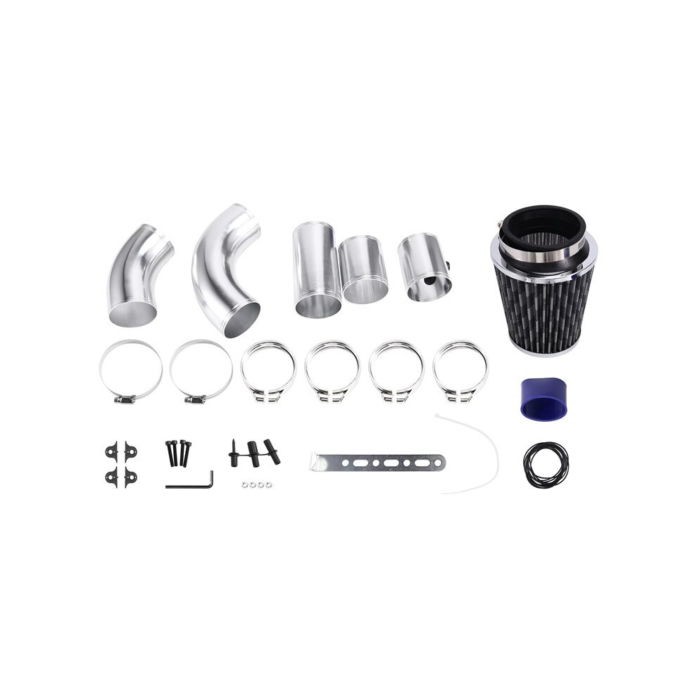 Universal Auto Car 76Mm Cold Air Intake System Tube Intake Pipe Kit Turbo Direct Cold Air Filter System Carbon Fiber 6133020242564