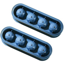 Round Ice-Cube Tray, Reusable Easy-To-Release Ice Ball Mold Tray for W