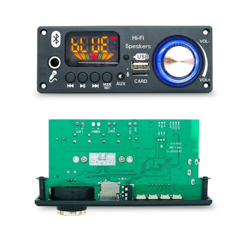 160W Amplifier  5.1 MP3 Decoder Board 2x80W Audio Player 12V DIY MP3 Player Car FM Radio Module TF USB Mic 2