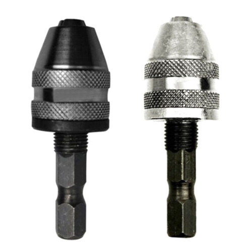 HexDrill Chuck Keyless Screwdriver Impact Driver Adaptor Electric Moto