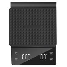 Balance à Café Numérique Rechargeable avec Minuteur, 3 Kg/0,1 G, Fonction Tare pour Cafetière à Filtre.