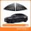 Rear Car Window Shutter Cover for  Model Y Juniper Louver Side Vent Trim Triangle Accessorie Matte Black 4