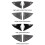Rear Car Window Shutter Cover for  Model Y Juniper Louver Side Vent Trim Triangle Accessorie Matte Black 2