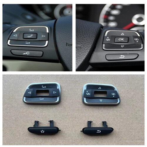 Car Multi-Functional Steering Wheel  Control Button Cover Cap Trim for   B7  6 MK6 CC 2