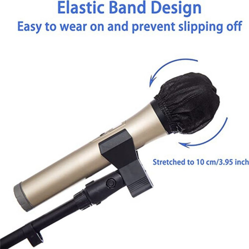 400PCS Disposable Microphone Covers Individually Packaged, Suitable fo 2