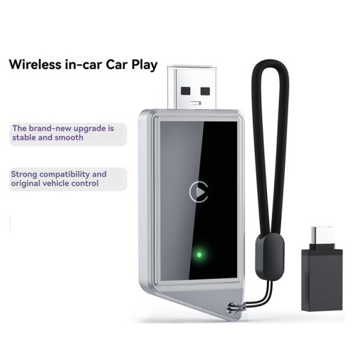 Wireless CarPlay Adapter Convert Wired to Wireless  CarPlay AI Box WiFi  Control  Size 1