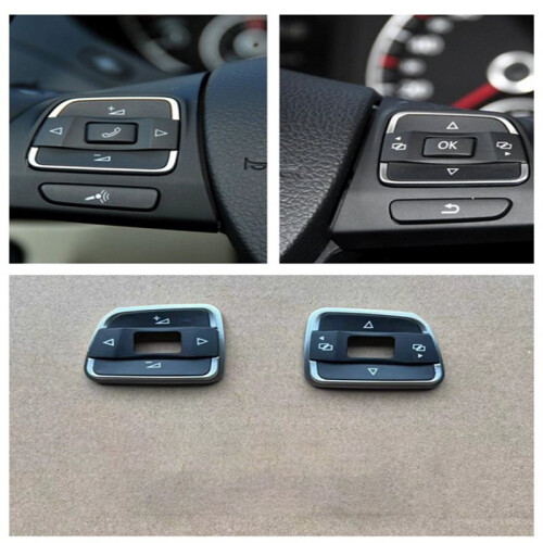 Car Multi-Functional Steering Wheel  Control Button Cover Cap Trim for   6 MK6 2