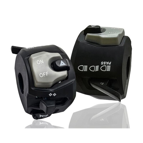 For GSX Handle Bar  with Passing Universal Left Side Horn Electric Start Double Flash Light 1