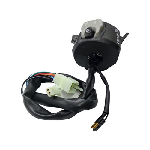 For GSX Handle Bar  with Passing Universal Left Side Horn Electric Start Double Flash Light 2