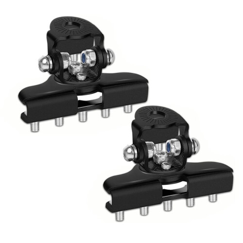 2pcs Led Pod Light Mounts, Stainless Steel Universal LED Light Bar Mounting Brackets Adjustable Black