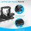 2pcs Led Pod Light Mounts, Stainless Steel Universal LED Light Bar Mounting Brackets Adjustable Black 2