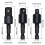 6Pcs Right Angle Drill Attachment Set with 105 Angle Drill Adapter and Impact Grade Socket Adapter 6