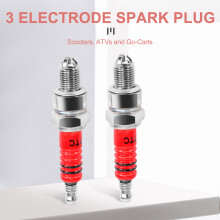 Pack of 2 Racing 3 Electrode A7tc for 50cc 110cc 125cc 150cc Atv Scooter Dirt Bike Go Kart
