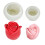 2 Pcs Bloom Flower Shape Silicone Mold, Chocolate Cake Soap Candy Past 6