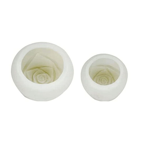 2 Pcs Bloom Flower Shape Silicone Mold, Chocolate Cake Soap Candy Past 1