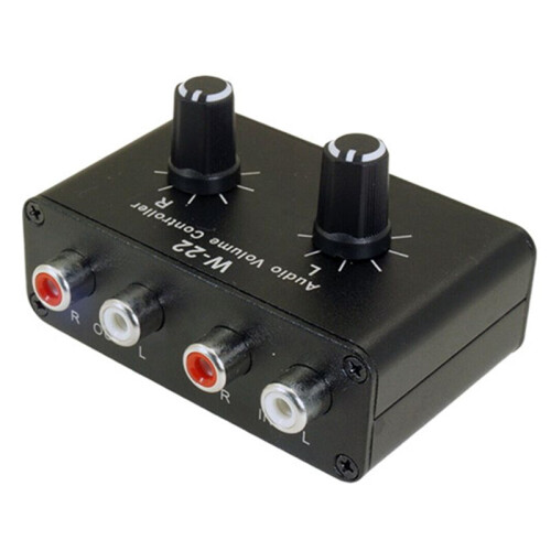 W-22 Passive Stereo Volume Audio Adjustment Controller Left and Right Channel Independent Adjustment 1