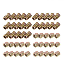 50 St Hane/Hona äNde Skruvmuttrar för BromsröR M10 X 1 Mm 3/16 Tum OD KopparbromsröR LedningsröRkopplingar Metriska