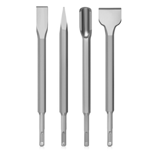 Round Handle Chisel Four-Piece Set Twist Drill Cement Concrete Milling 1