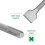 Round Handle Chisel Four-Piece Set Twist Drill Cement Concrete Milling 5