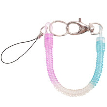 Lobster Hook   Spring Stretchy Coil Keyring Keychain Strap Rope Cord