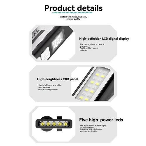 LED Ultra Bright Flashlight Waterproof Dustproof High Brightness Work Light with Ultra Long Endurance Lighting 1