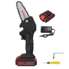 4 Inch Mini Electric Saw Chain with 2 Battery Woodworking Pruning Gard