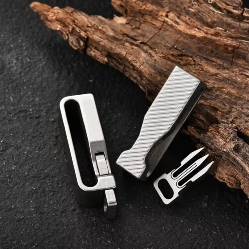 EDC Titanium Alloy Quick Release Key Ring Keychain Belt Buckle EDC Multi -Tools 2