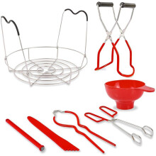 Canning Kit - 7-Piece Supplies Set, Tongs Non-Slip Set