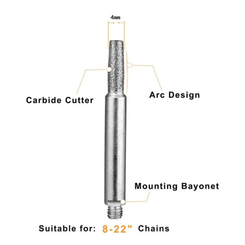 Chainsaw Sharpening Bits for 8-22Inch Chain Saw, High Hardness Grindin 2